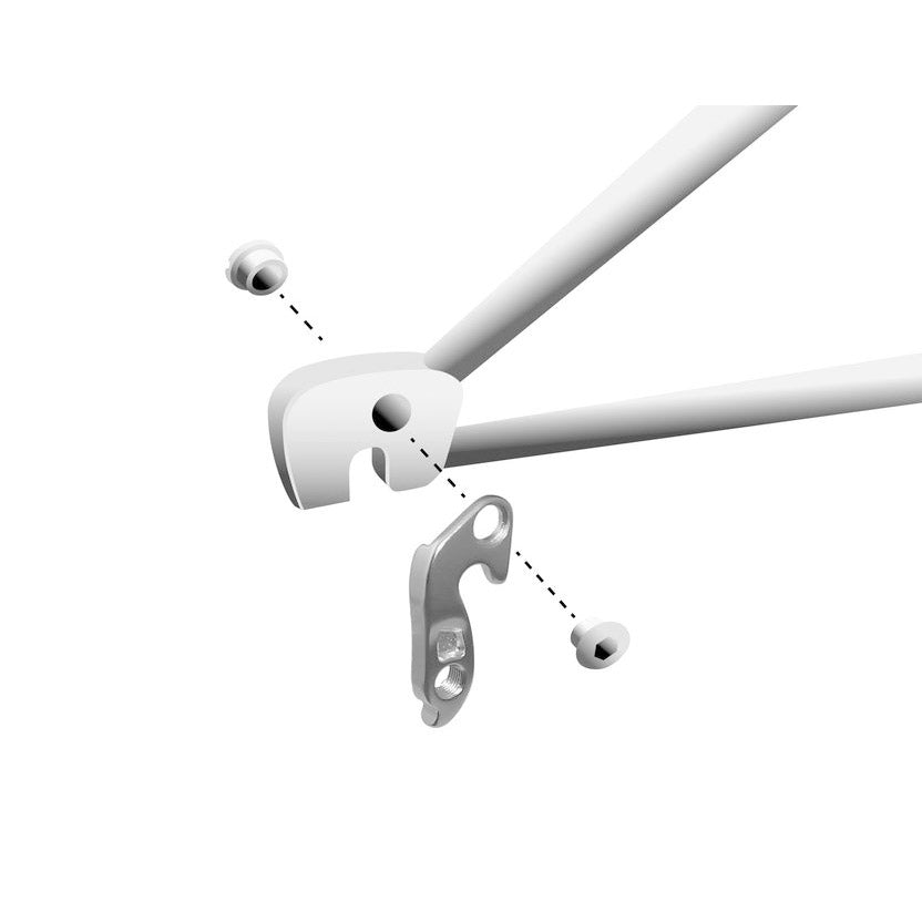 Union Derailleurpad GH-089 con set di viti M8X0.75