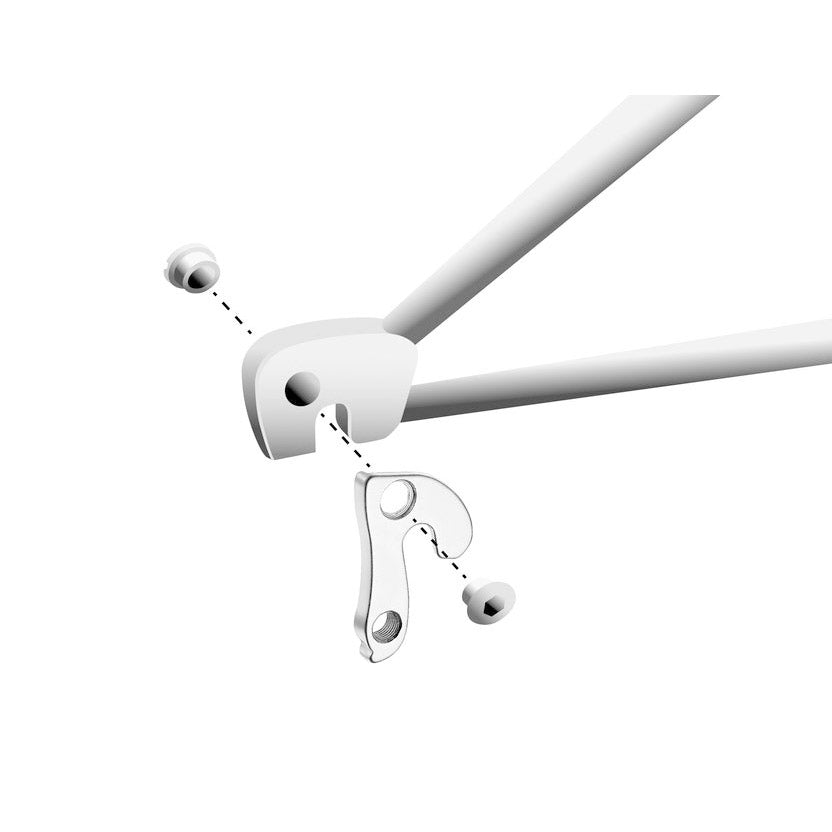 Union Derailleurpad GH-123 con set di viti M8X0.75