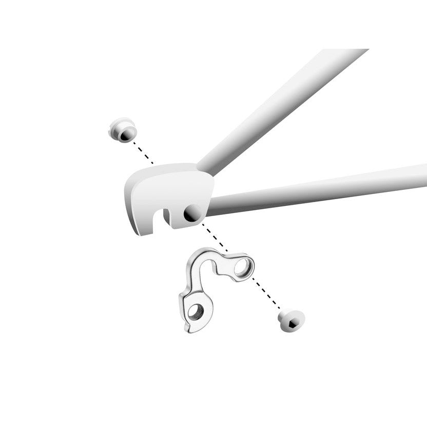 Union Derailleurpad GH-129 con set di viti M8X0.75