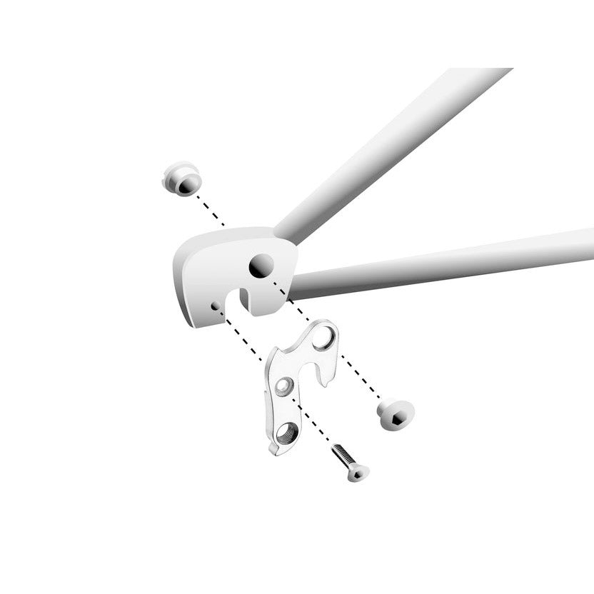 Union Derailleurpad GH-133 con set di viti M8X0.75 +M5X0.8