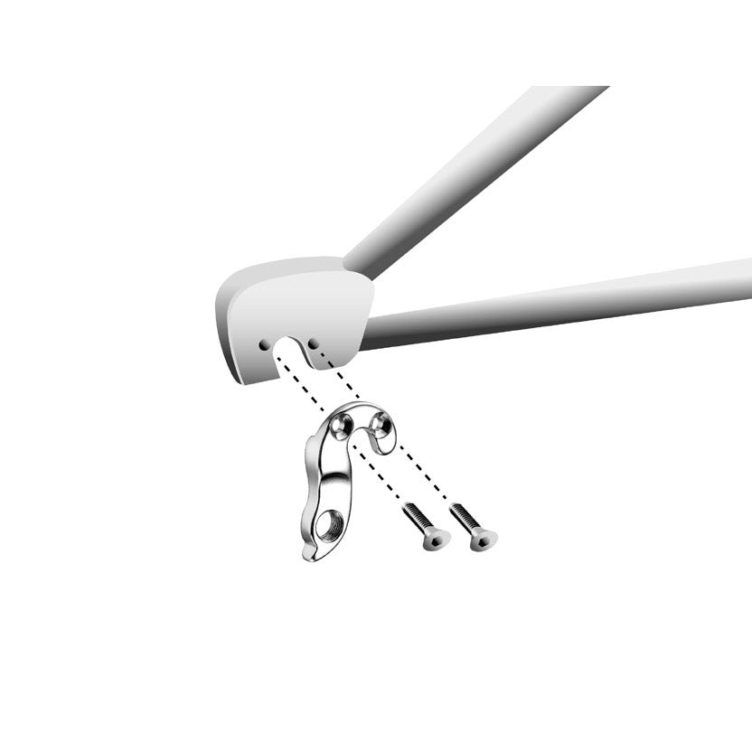 Union Derailleurpad GH-135 con set di viti M4X0.7