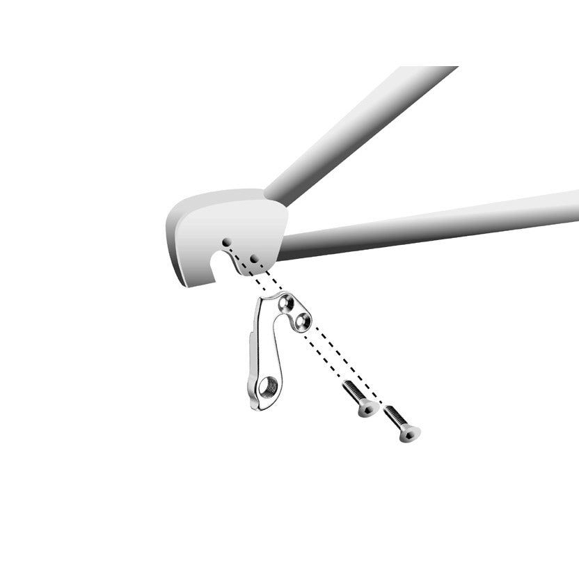 Union Derailleurpad GH-147 con set di viti M4X0.7