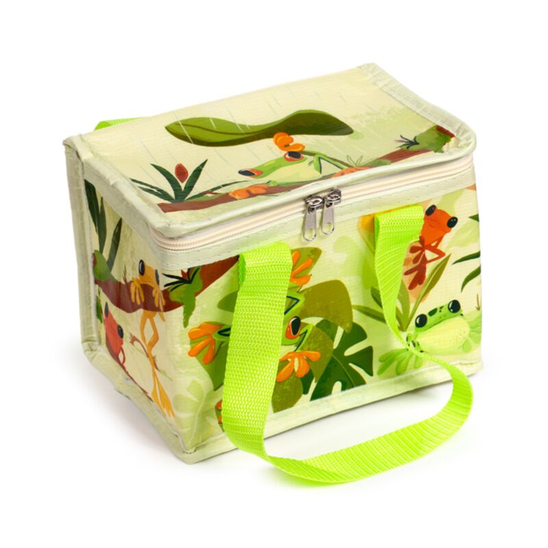 Rane tropicali rpet sacchetto da pranzo a pranzo resistente