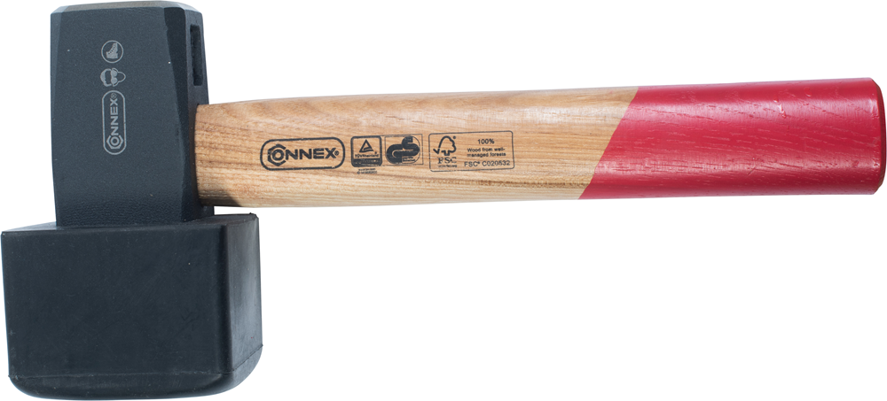 Mazza Connex 1250g con cappuccio in gomma legno - cox622250