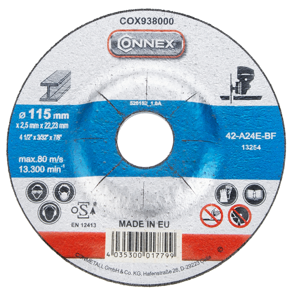 Disco abrasivo Connex in metallo 115mm - cox938000