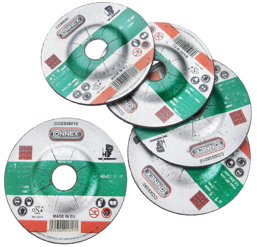 Connex set 5x disco abrasivo piedra 125mm - cox938016