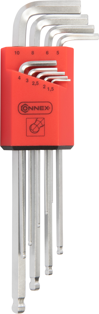 Connex set di chiavi a testa sferica esagonale 9 pezzi - coxt560315