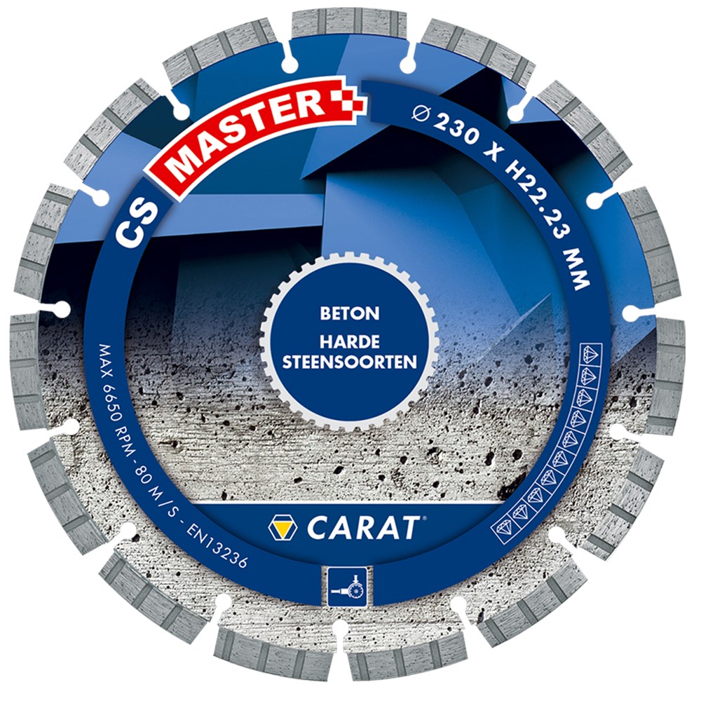 Lama diamantata carati ø140 cs master concrete
