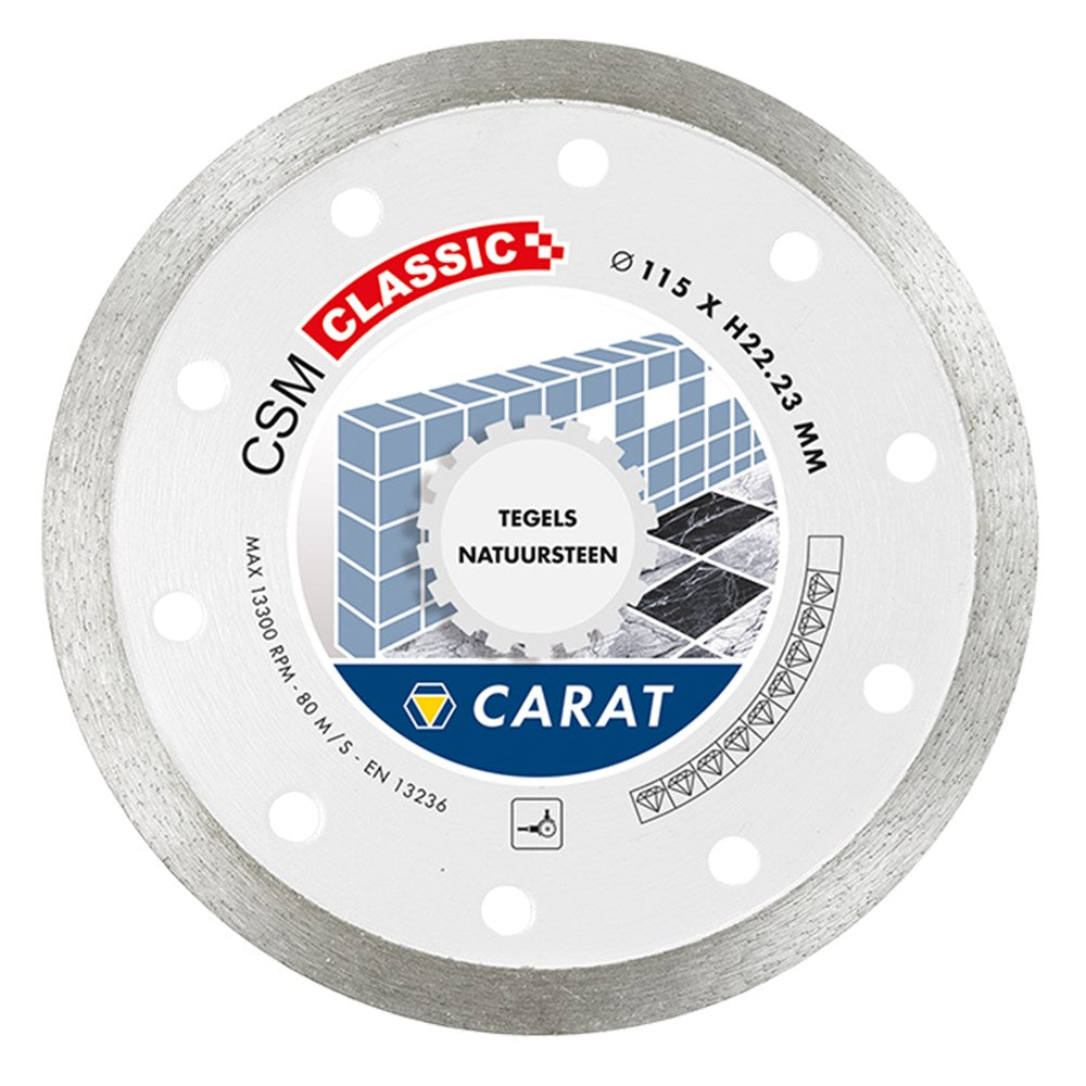 Hoja de sierra diamante carat ø115 csm azulejos clasicos