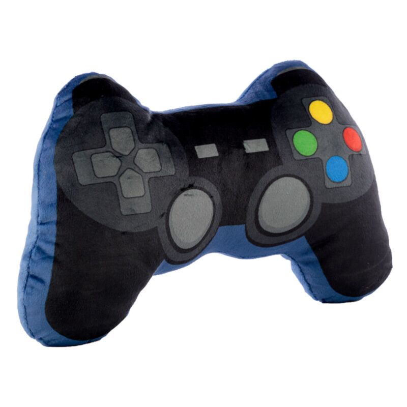 Gioco sul cuscino decorativo di peluche controllatore