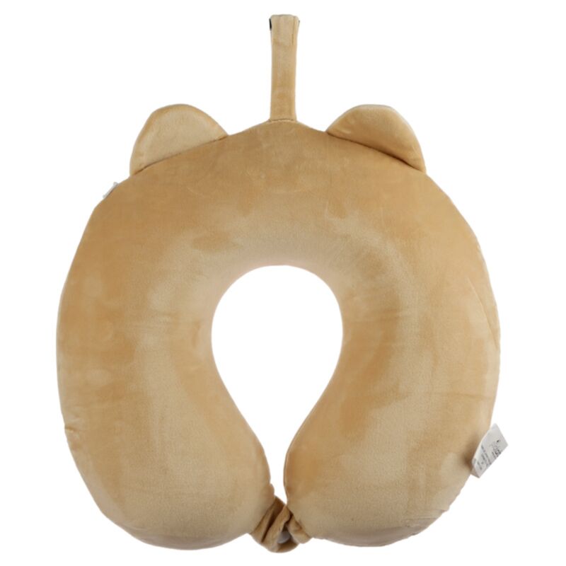 Relaxeazzz shiba inu hond pluche almohada de cuello de espuma de memoria