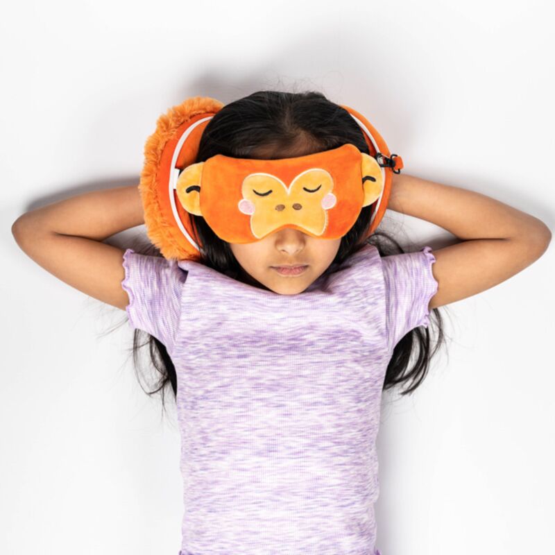 RelleAzzz Adoramals Orangutang alrededor de la máscara de sueño de almohada de viaje