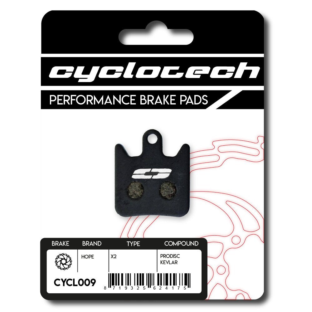 Pastiglia freno a disco Cyclo Tech Prodisc Kevlar Hope x2