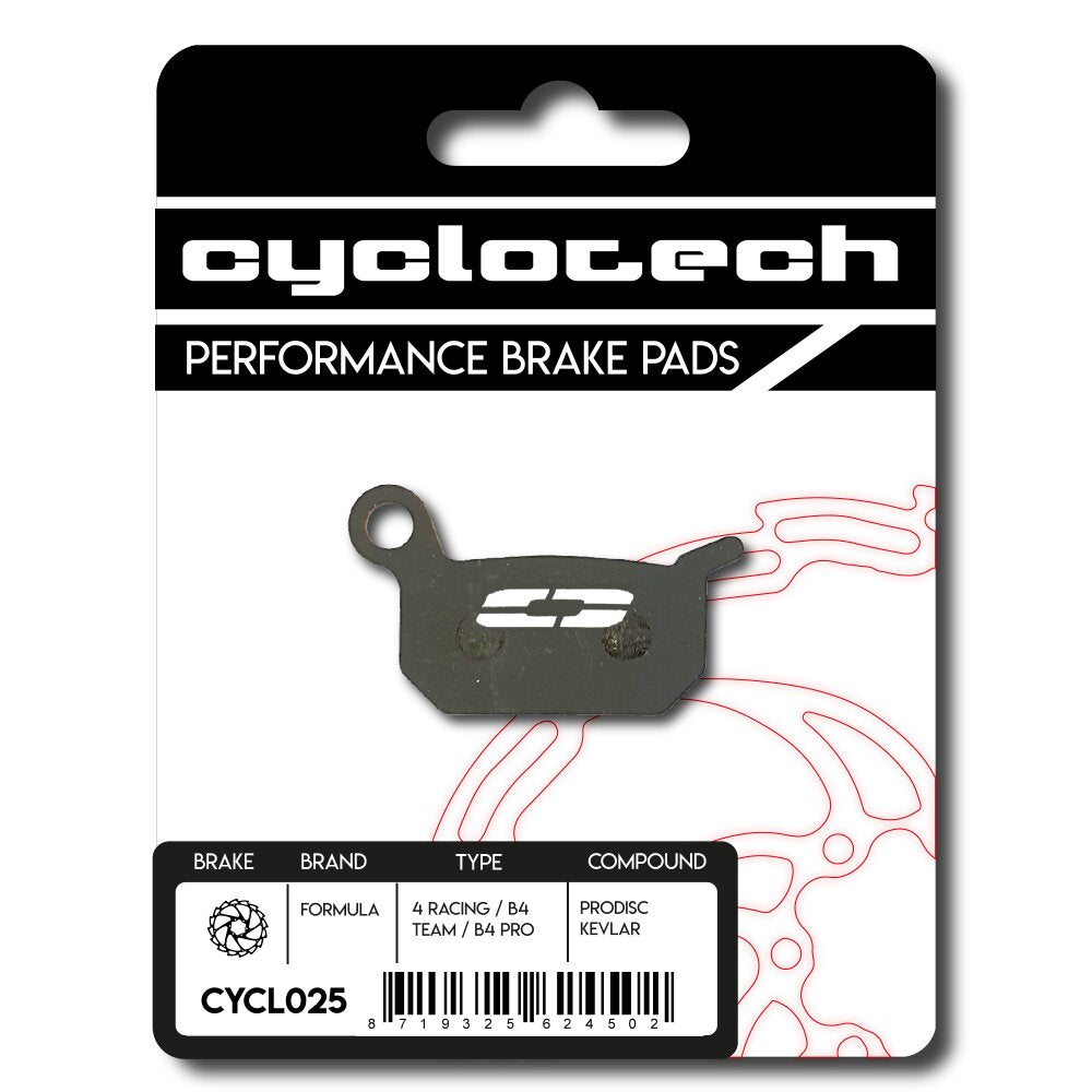 Pastiglia freno a disco Cyclo Tech Prodisc Kevlar Formula 4racing