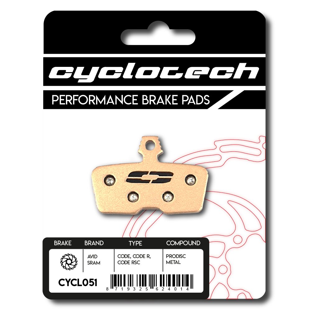 Pastilla de freno de disco Cyclo tech prodisc metal sram code r