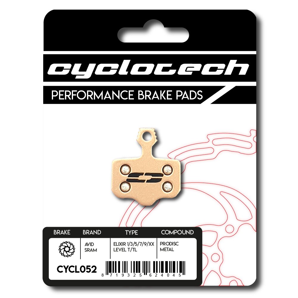 Pastilla de freno Cyclo tech prodisc metal sram rojo
