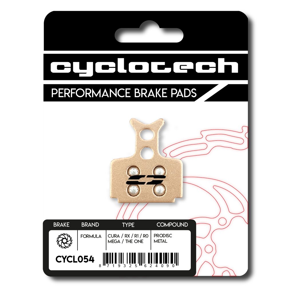 Pastilla de freno de disco Cyclo tech prodisc metal fórmula cura