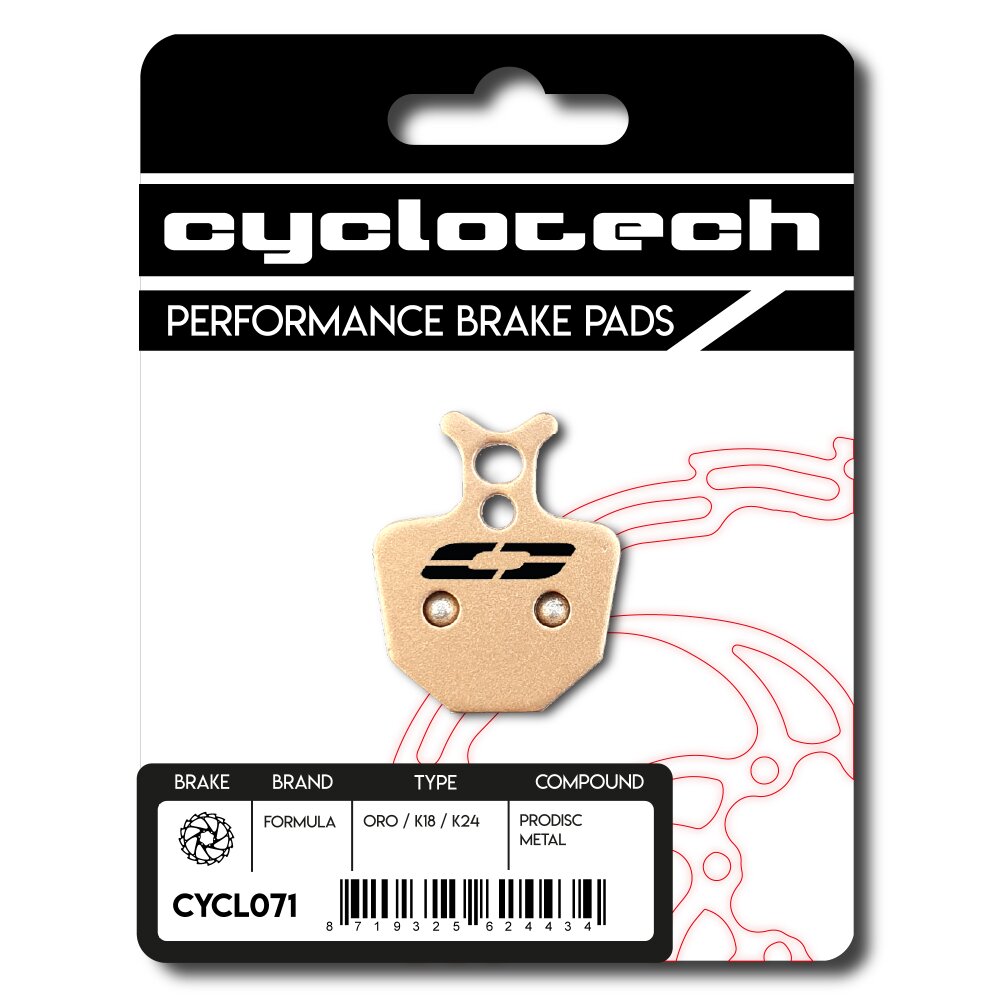 Pastilla de freno de disco Cyclo tech prodisc metal formula oro