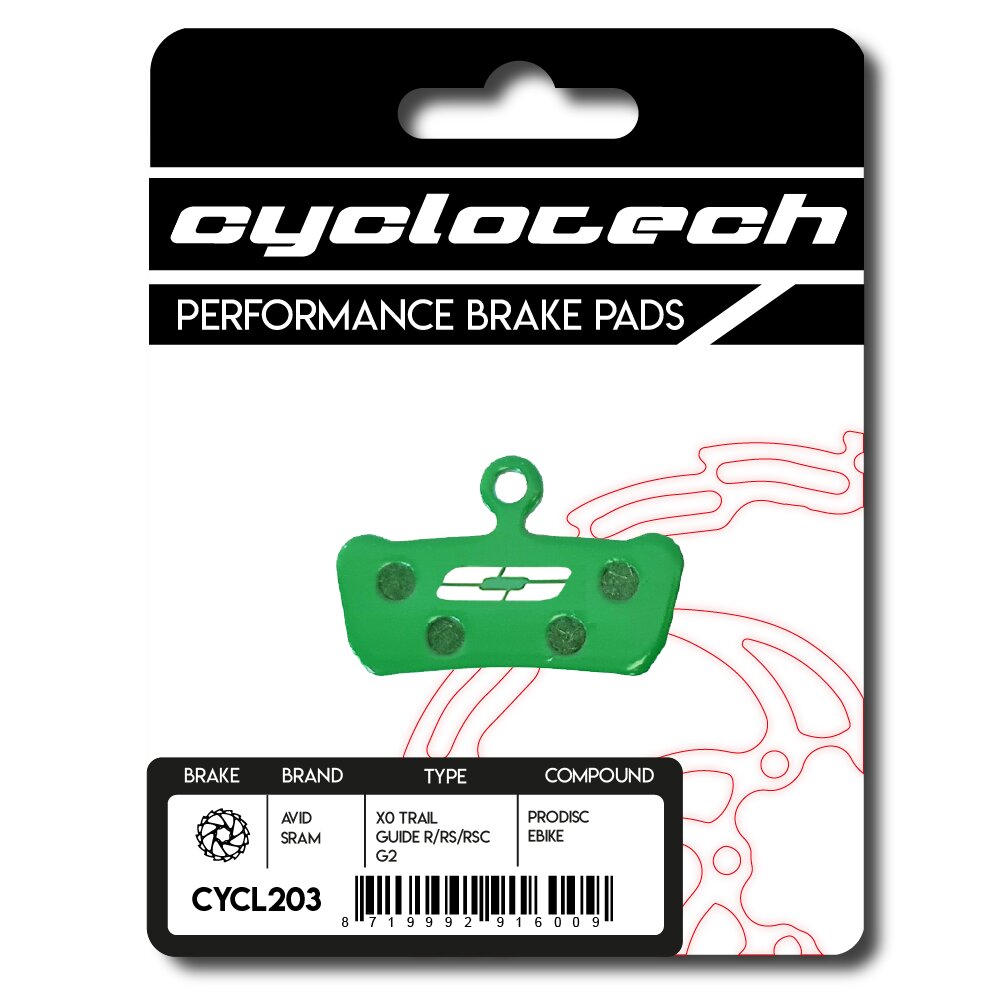 Pastiglia freno a disco Cyclo tech Prodisc e-bike SRAM G2