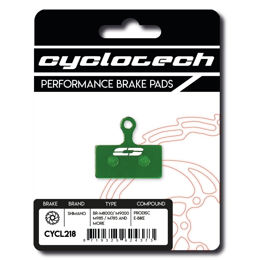 Pastiglia freno a disco Cyclo tech prodisc e-bike shimano xt