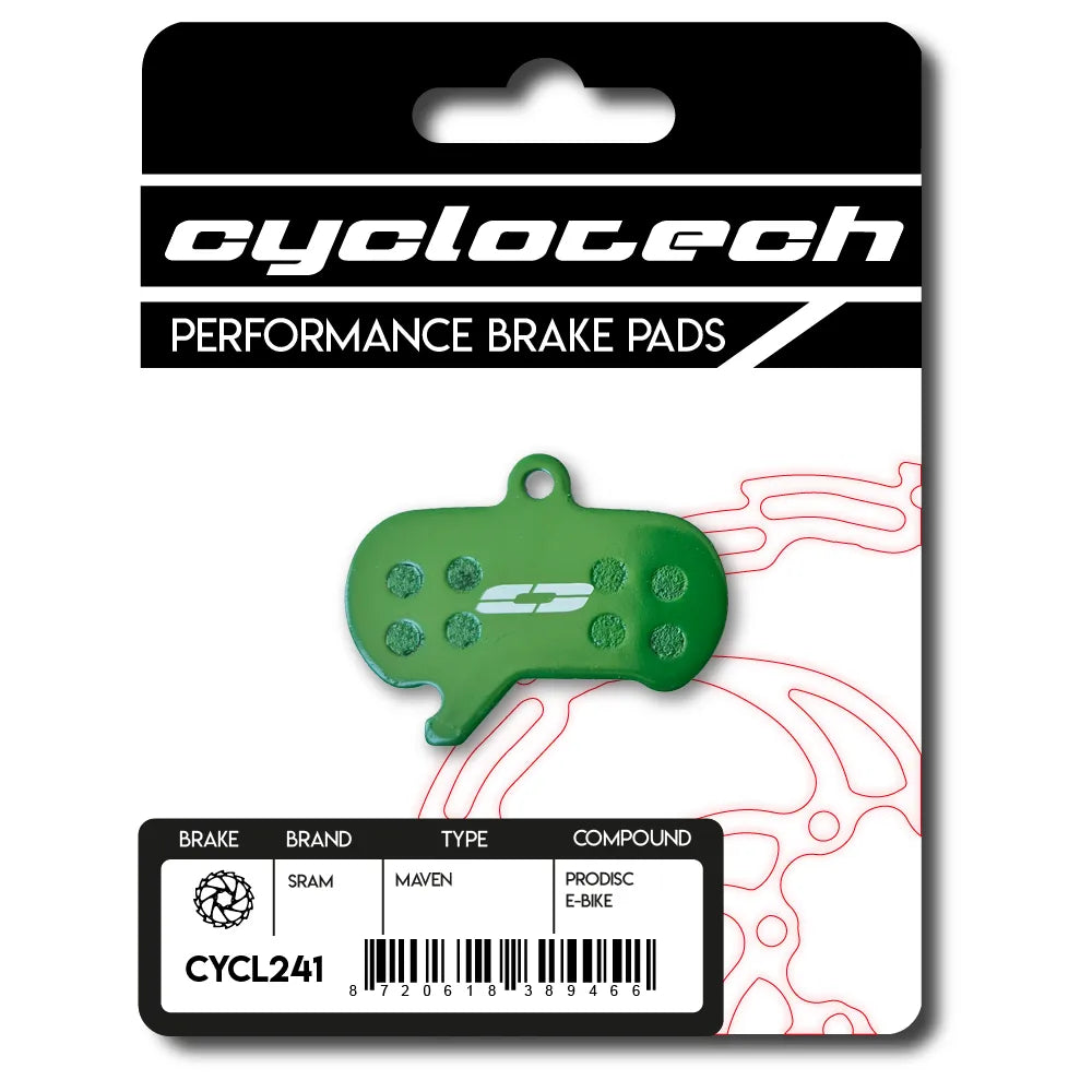 Pastiglia freno a disco Cyclo tech Prodisc e-bike Sram Maven