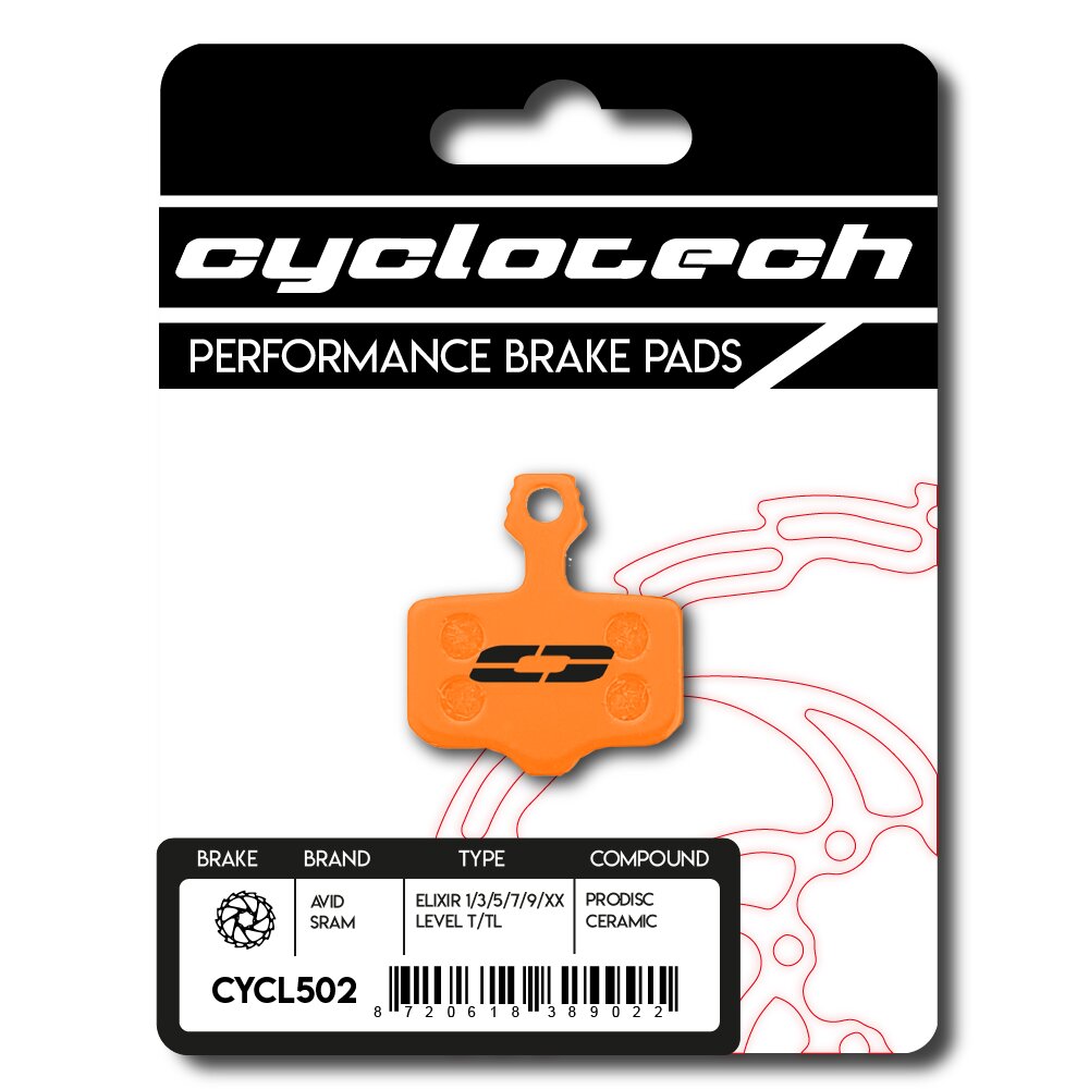 Pastiglia freno a disco Cyclo Tech Prodisc Ceramic Sram Rosso