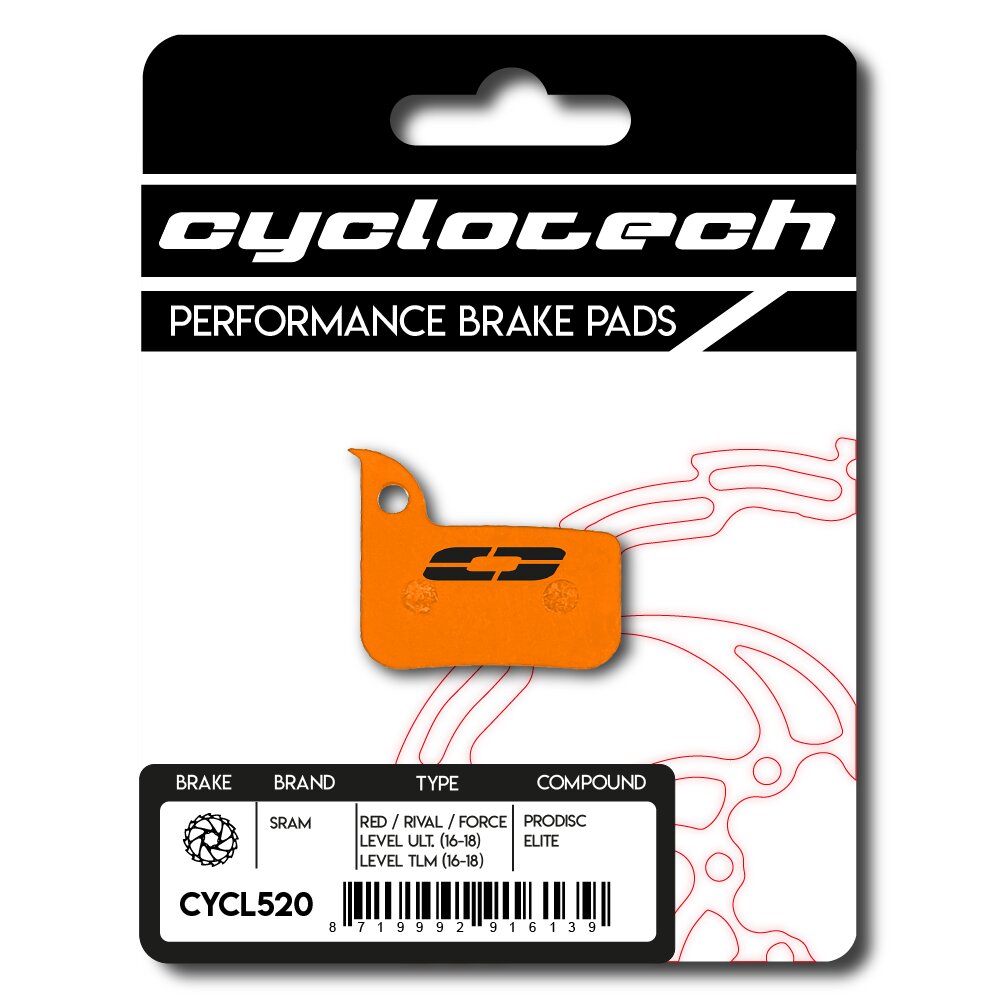 Pastiglia freno a disco Cyclo Tech Prodisc Ceramic Sram Rosso