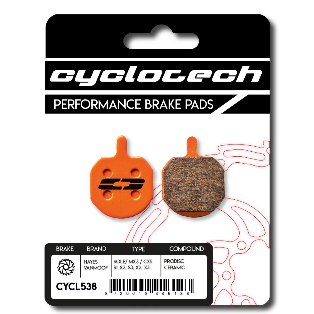 Pastilla de freno de disco Cyclo tech suela prodisc cerámica hayes