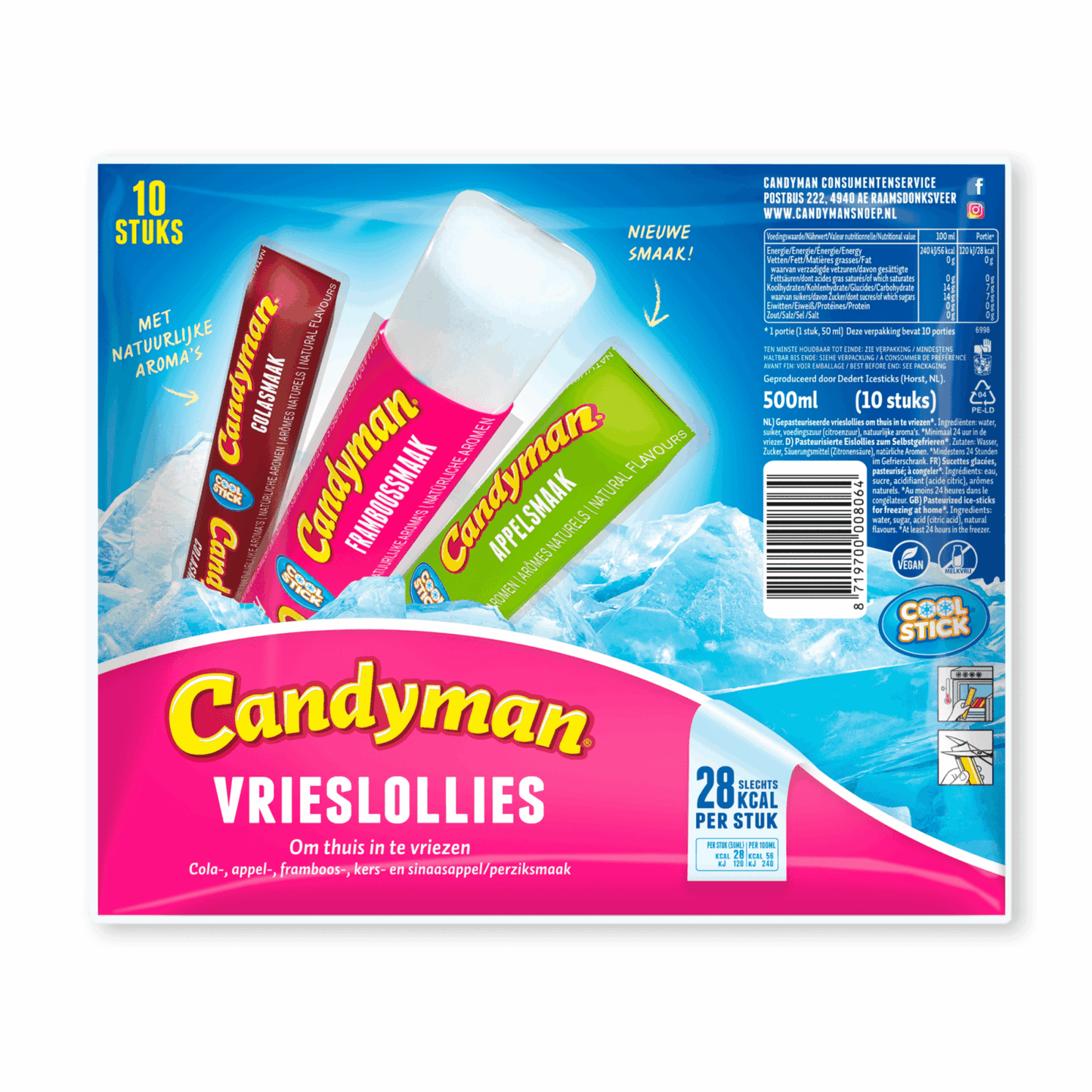 Caramelos congelados Candyman (200x 50ml)