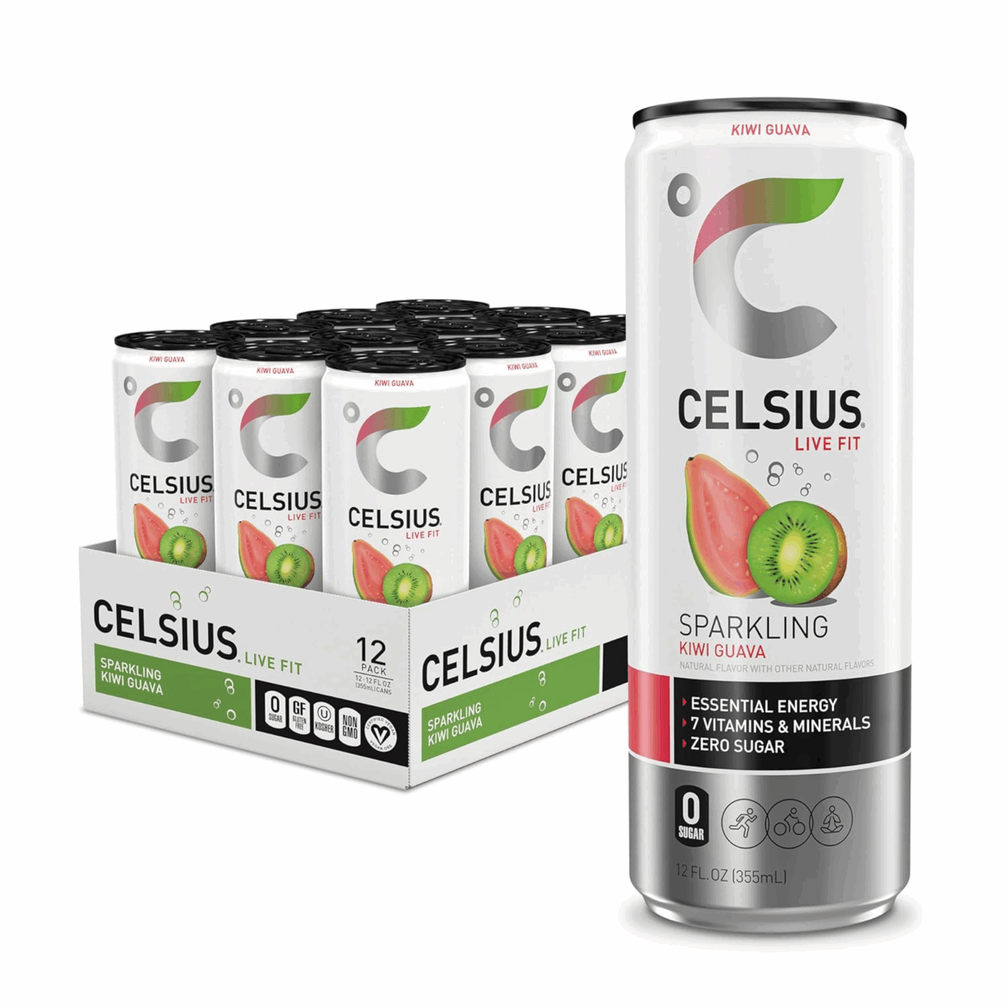 Lata Celsius kiwi guayaba (12x 250ml)