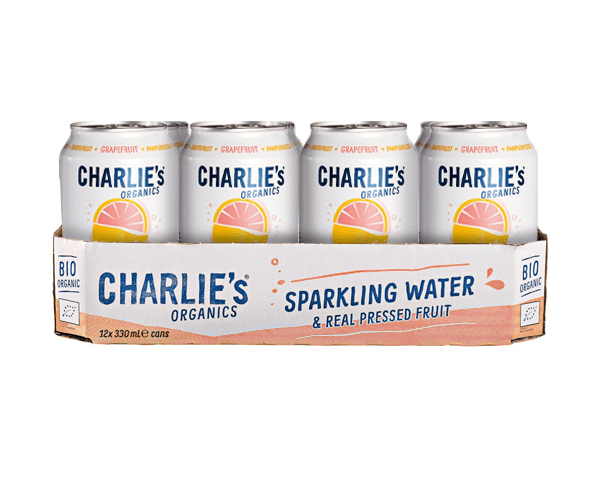 Agua con gas ecológica Charlie's pomelo bio (12x 33cl)
