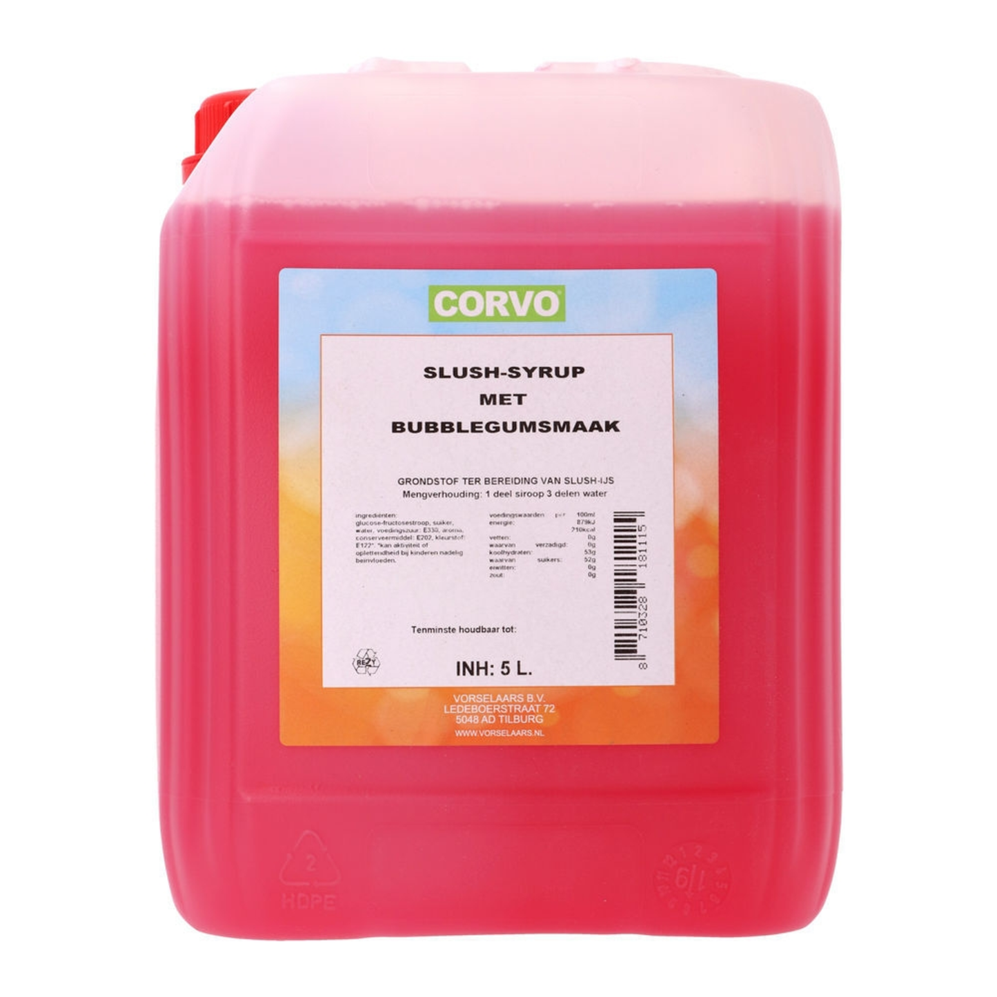 Corvo sciroppo di granita bubblegum (5 litri)
