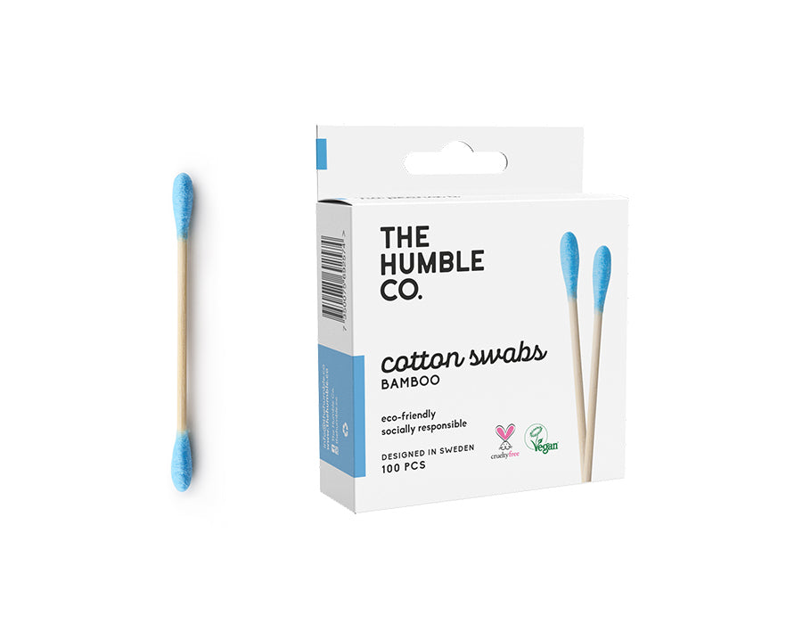 The Humble Co. Bamboo Cotton Swabs - Blue