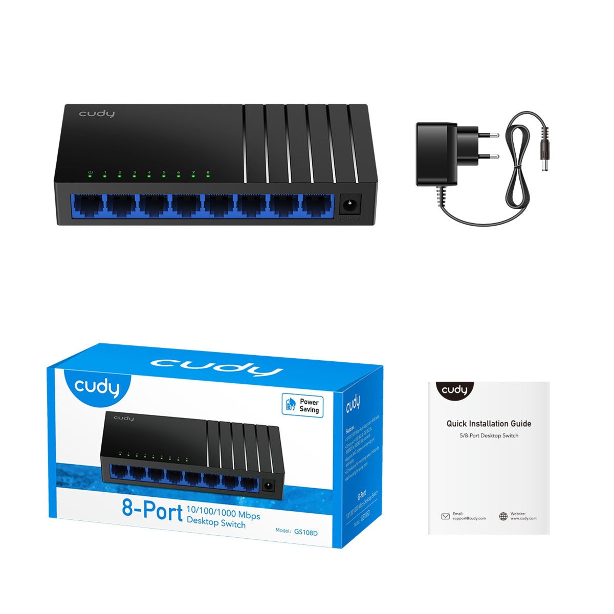 Switch desktop gigabit a 8 porte Cudy