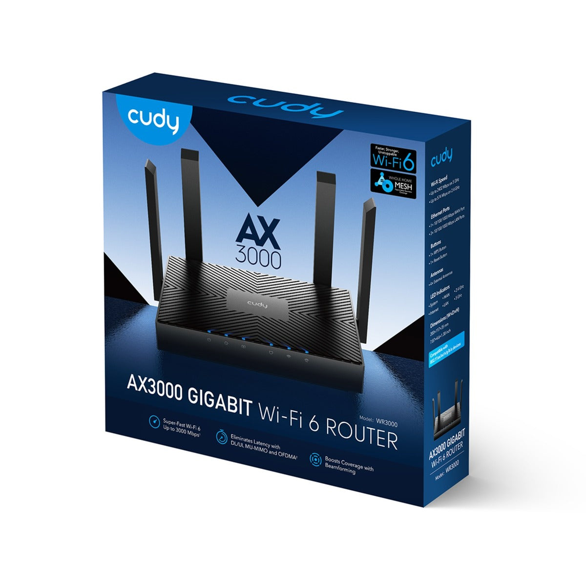 Cudy Ax3000 Gigabit Wi-Fi 6 Mesh Router