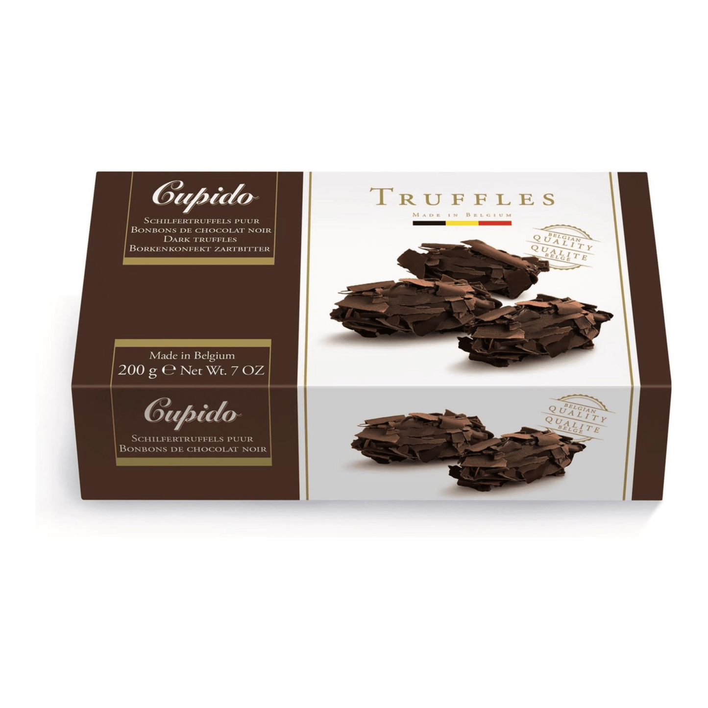 Trufas de copos de chocolate negro Cupido (12x 200gr)