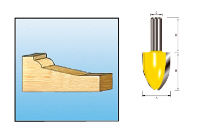 Accessori Makita fresa da cantiere 2 hm s12 - d-11863