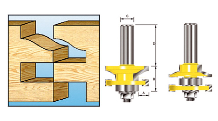 Accessori Makita contro fresa profilo + l. hm s12 - d-11916