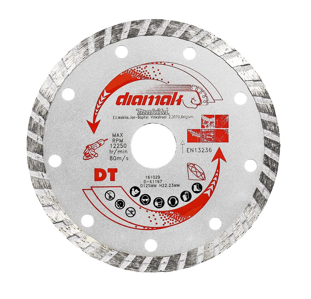 Accesorios Makita disco de diamante 115x22,2mm turbo - d-61151 - d-61151