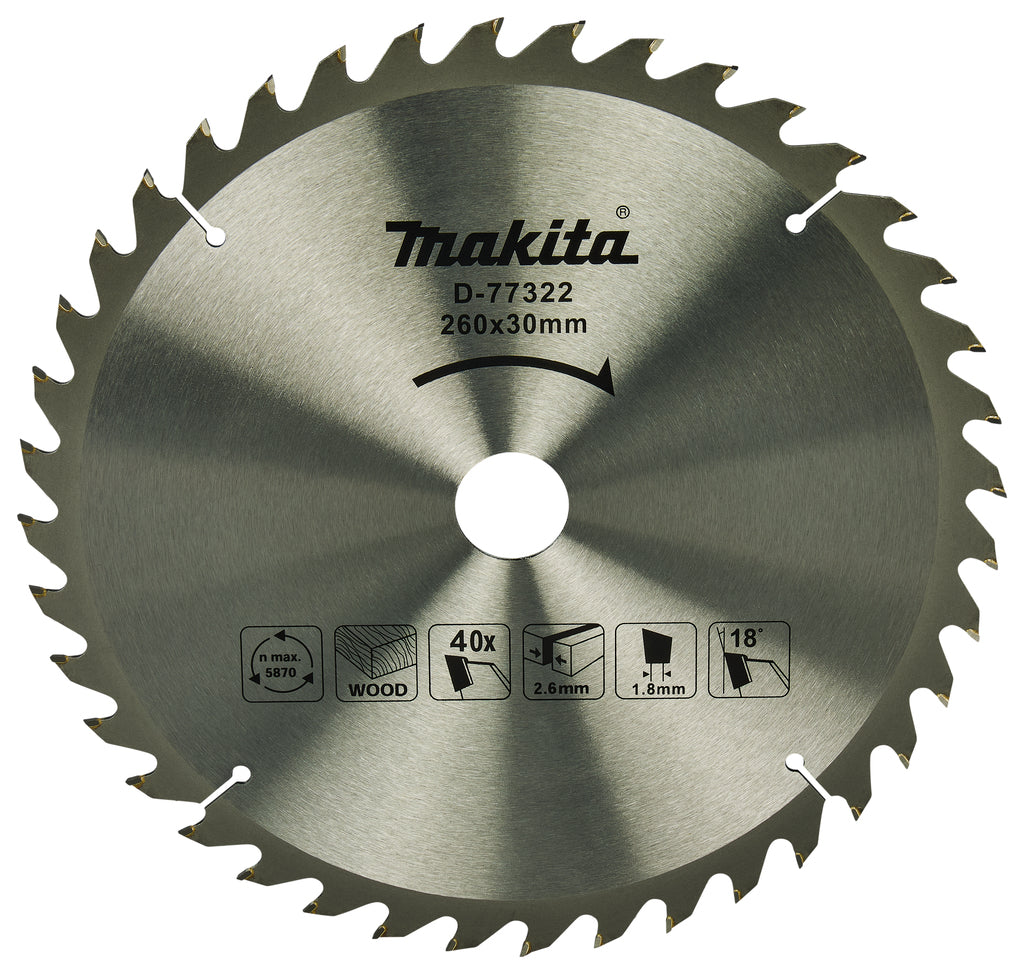 Bandeja para hojas de sierra tronzadora Makita para madera - d-77322