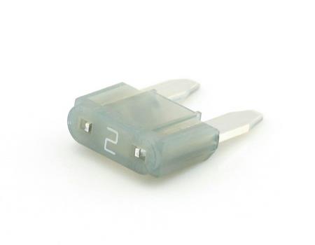 Fusibile lamellare mini Tirex 2a grigio (scatola 25)