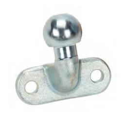 Flangia per gancio di traino Tirex sferica a 2 fori angolata