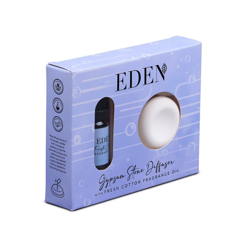 Diffusore in pietra di gesso fresco di cotone e set di oli profumati