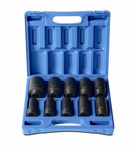 Set di bussole a impatto Action 3 4 profonde 10 pezzi