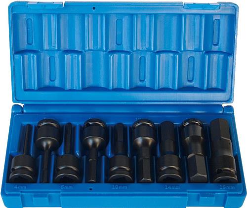 Set di bussole a impatto Action 1 2 esagono incassato da 9 pezzi