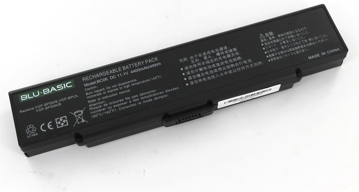 Batteria per laptop Blu-Basic 4400Mah nero