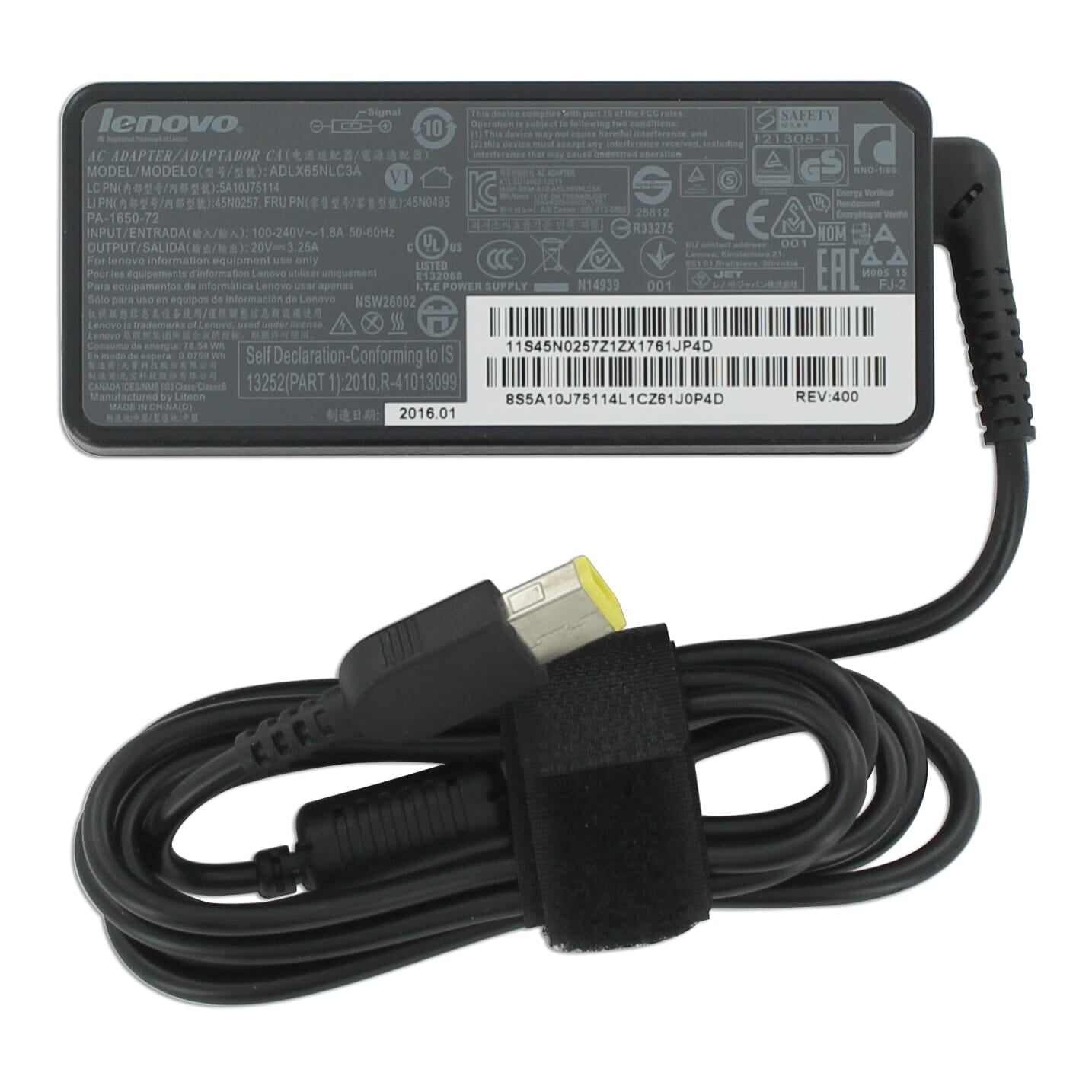 Adattatore per laptop Lenovo 65W Piazza