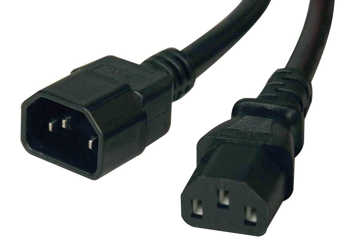 Marchio privato IEC320 -C13 a C14 Fream Exilit Cable 2 metri - Nero