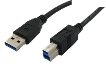 Huismerk USB3.0 A TO USB3.0 B Cavo 2 metri neri