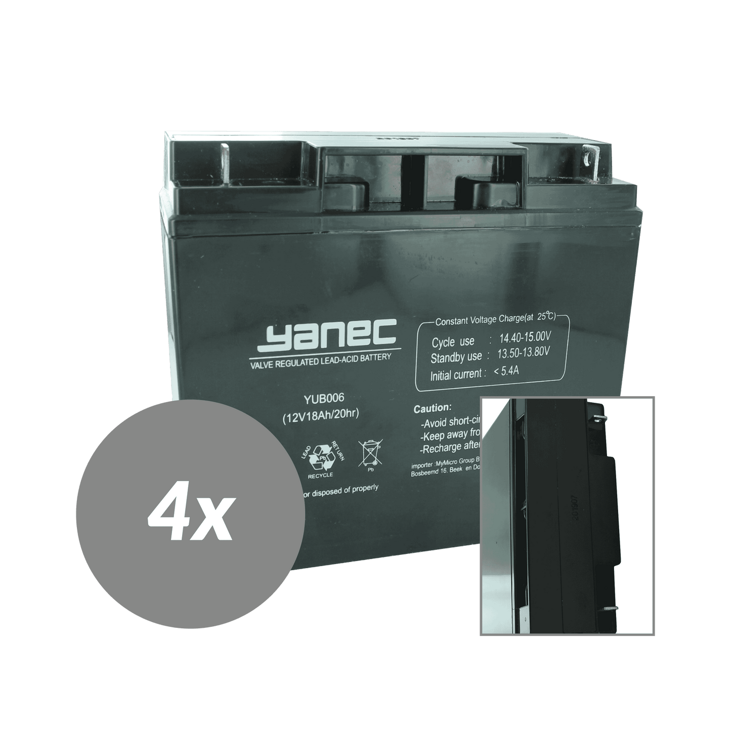Sostituzione della batteria Yanec UPS Set RBC55 (Esc. Cavi)